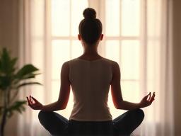 Persona practicando meditación para gestionar el estrés.